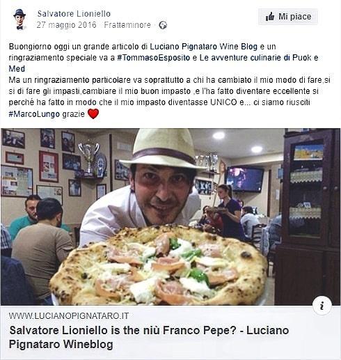 Salvatore Lioniello - Insegnamento Biga, Impasti Indiretti, Pizza Napoletana Contemporanea